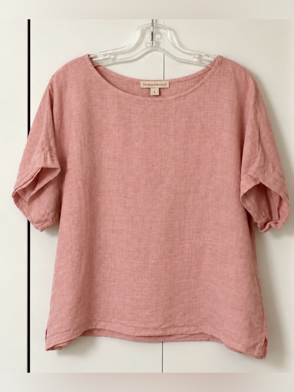 Light Pink Linen Top